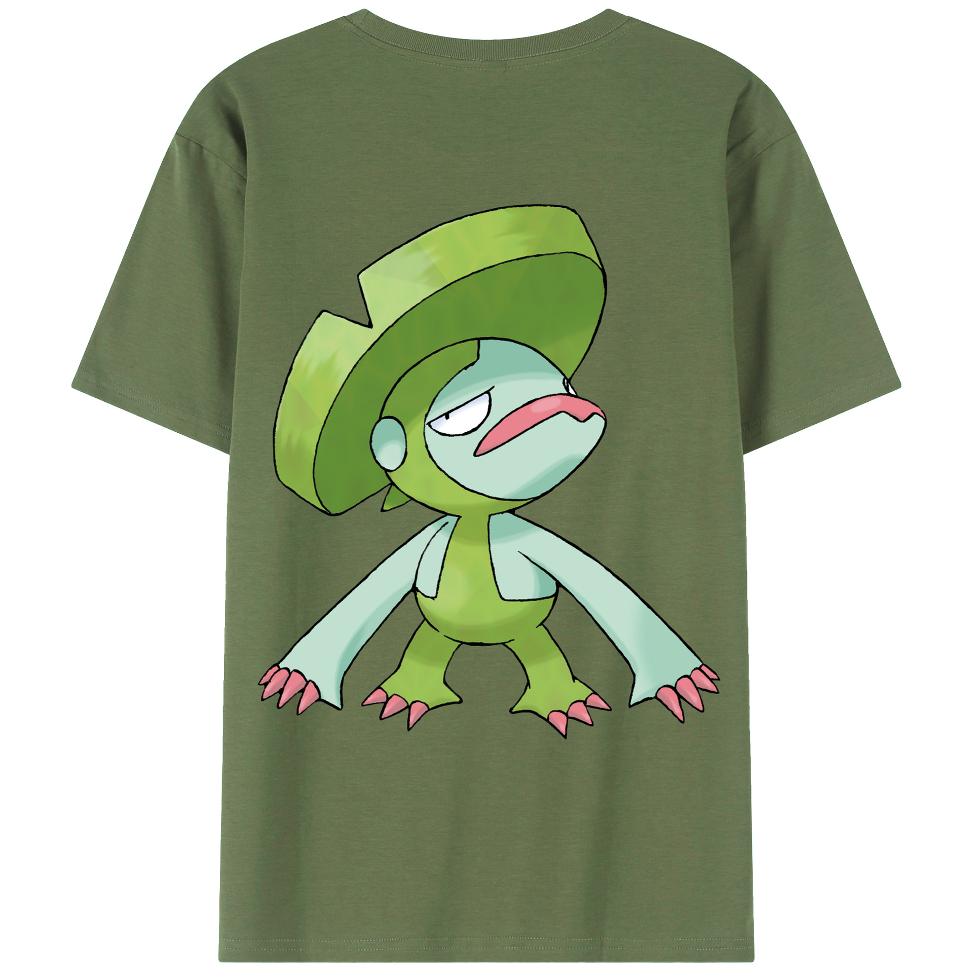 （画像用） ポケットモンスター Pokémon 綿100％ メンズ半袖Tシャツ（バックプリント） 通気性